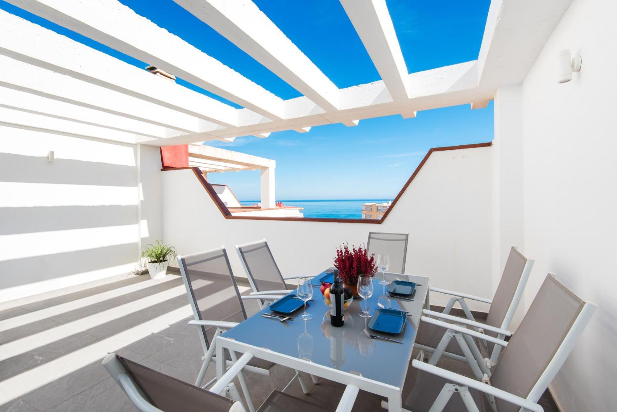 Sea View And 350M To The Beach Torremolinos Ngoại thất bức ảnh