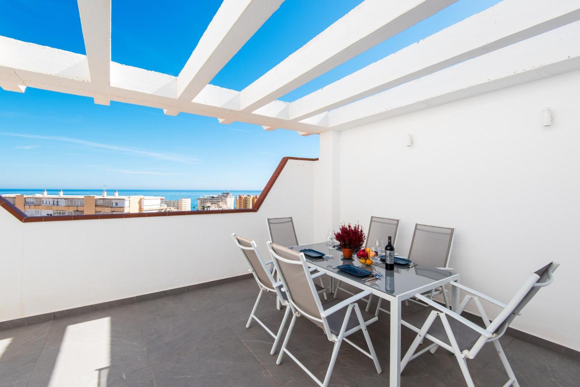 Sea View And 350M To The Beach Torremolinos Ngoại thất bức ảnh