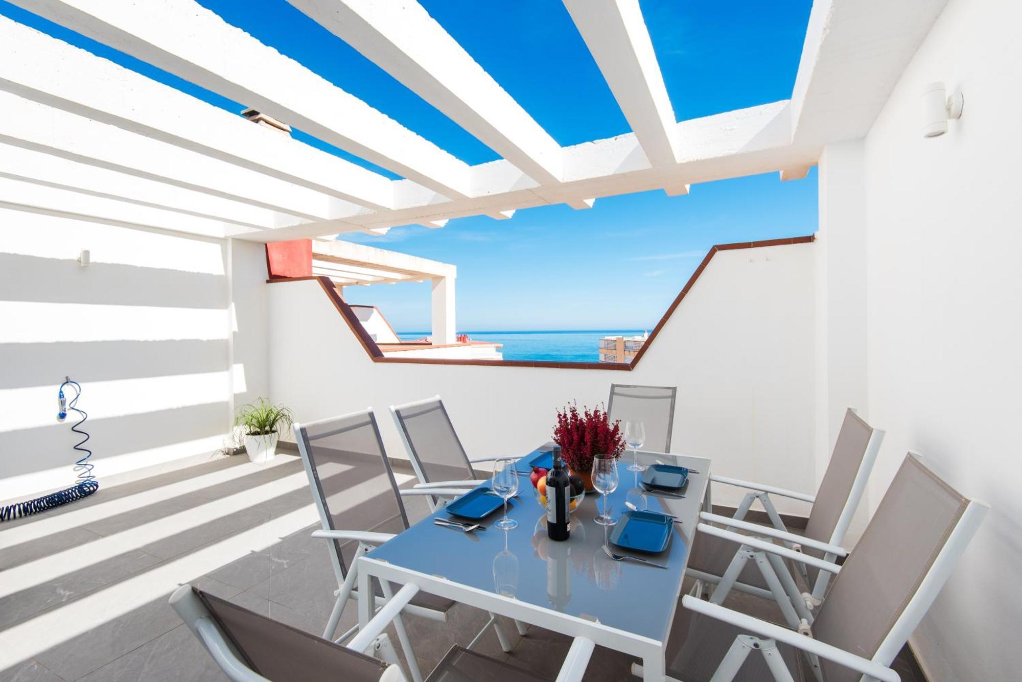 Sea View And 350M To The Beach Torremolinos Ngoại thất bức ảnh